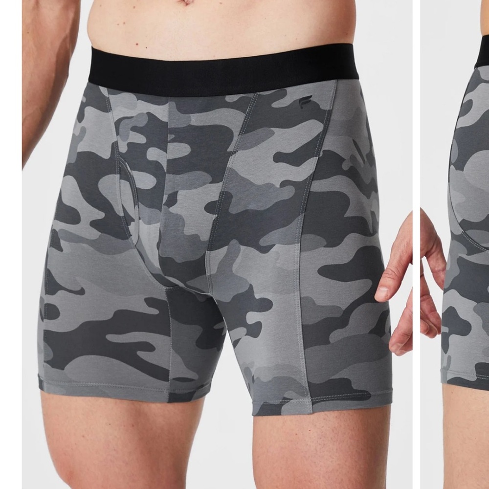 Fabletics Men’s Boxer Briefs in Black Tactical Camo